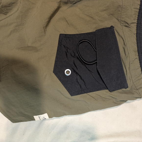 Maamgic Olive Green Swim Trunks with Black Waistband - Picture 2 of 5